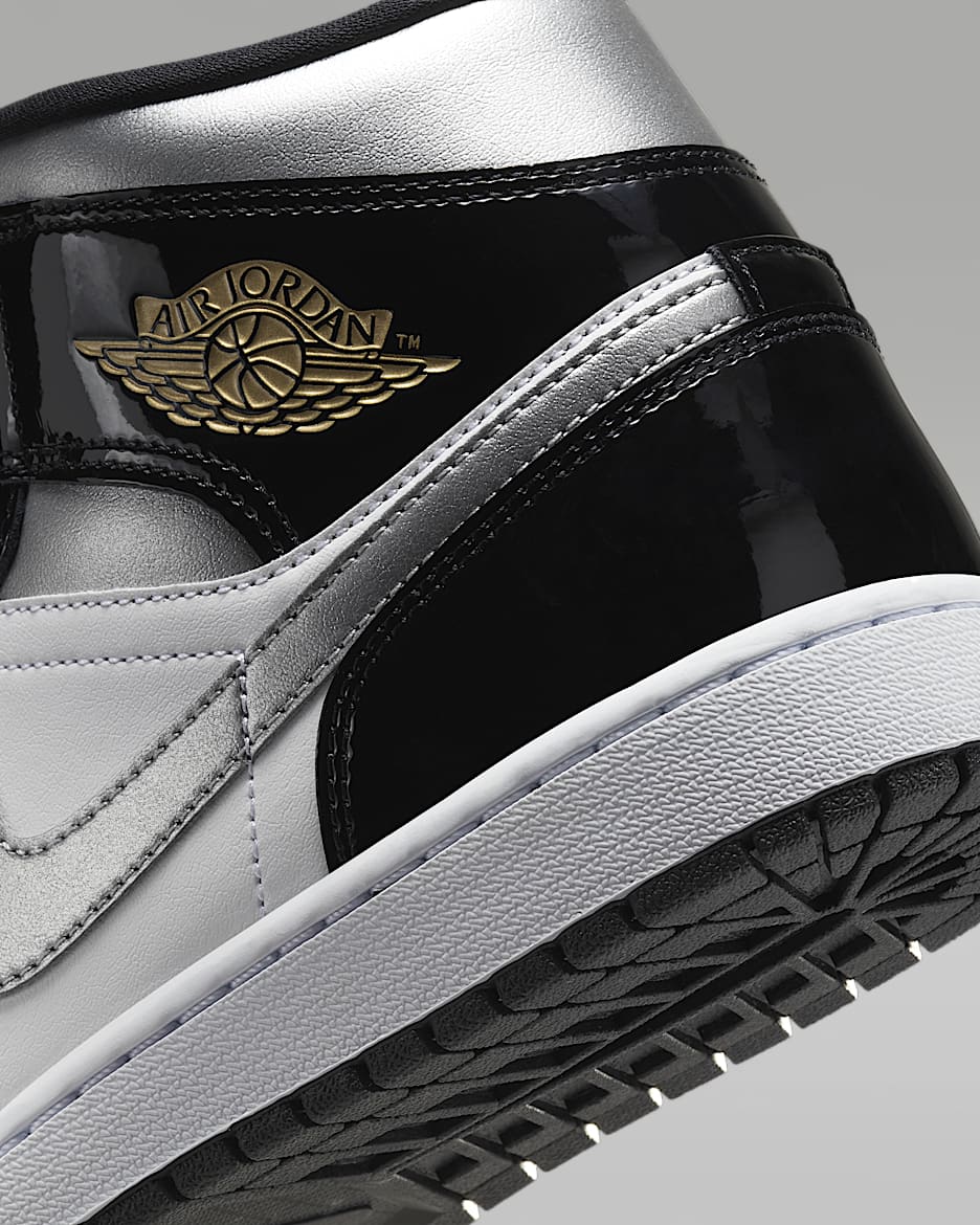 Air jordan 1 mid black metallic gold store